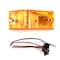 Truck-Lite Incandescent, Yellow Rectangular, 1 Bulb, Side Turn Signal, 2 Screw, Pl-3, Stripped End/Ring 22002Y3 - alternate 2